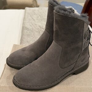 UGG Women's Charcoal Suede Winter Boots